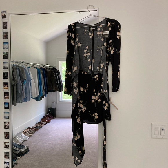 NWT Reformation Zircon Contessa Mini Wrap Dress - Picture 8 of 9